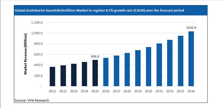 azotobacter based biofertilizer market size forecast 2021 to 2034